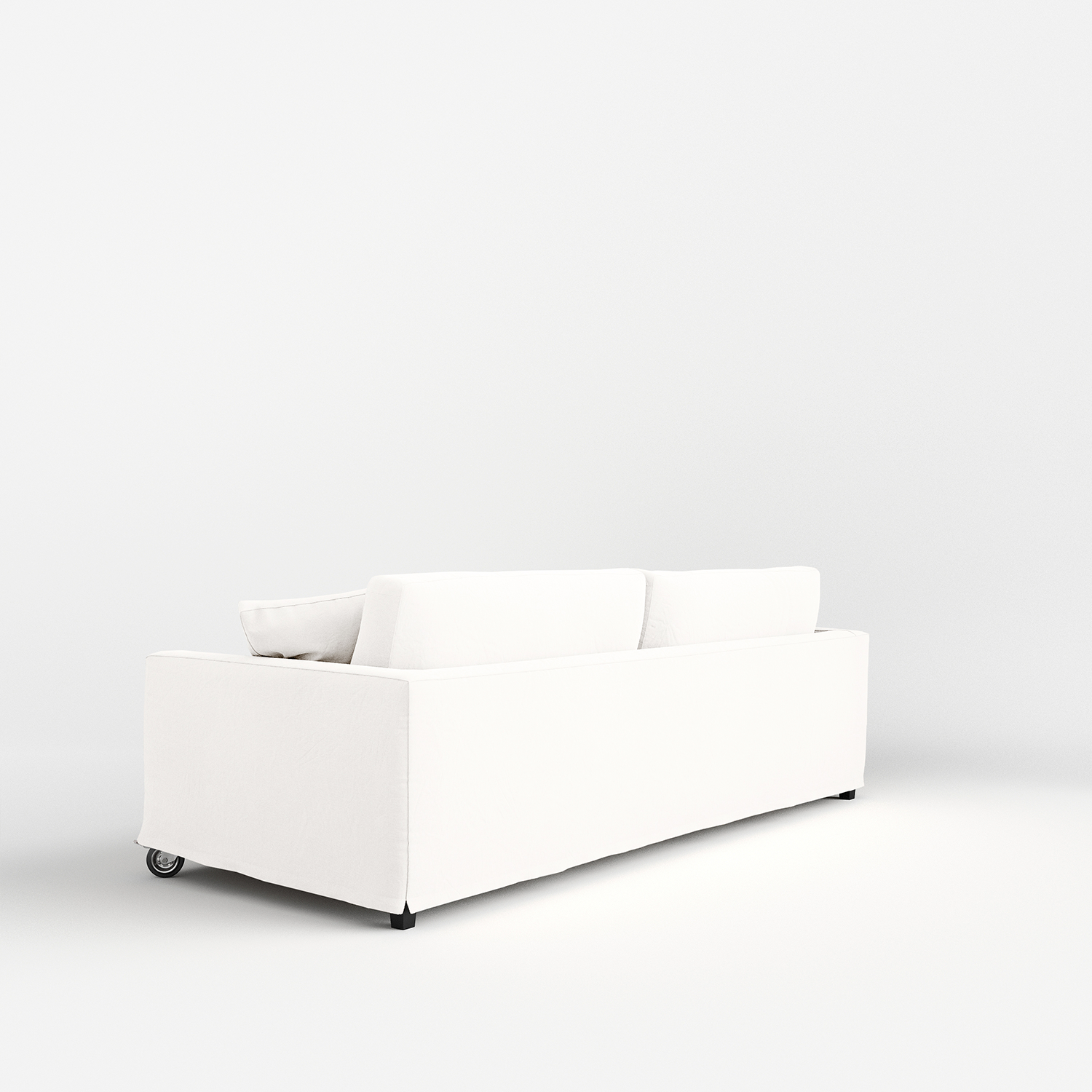 Sofa cockpit with wheels