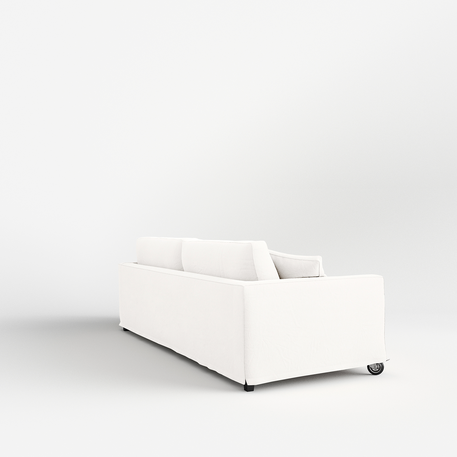 Sofa cockpit with wheels