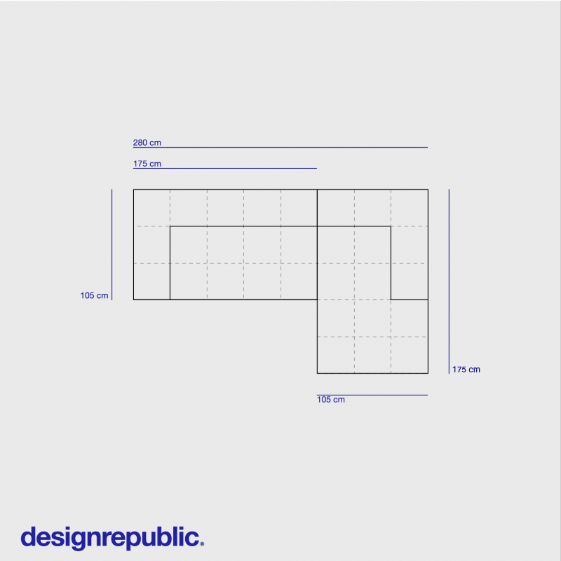 Vito divano modulare comp. 1