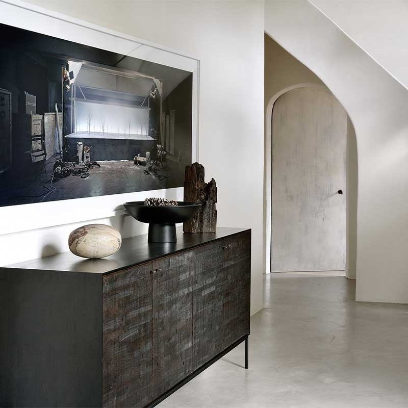 Grooves credenza in Teak