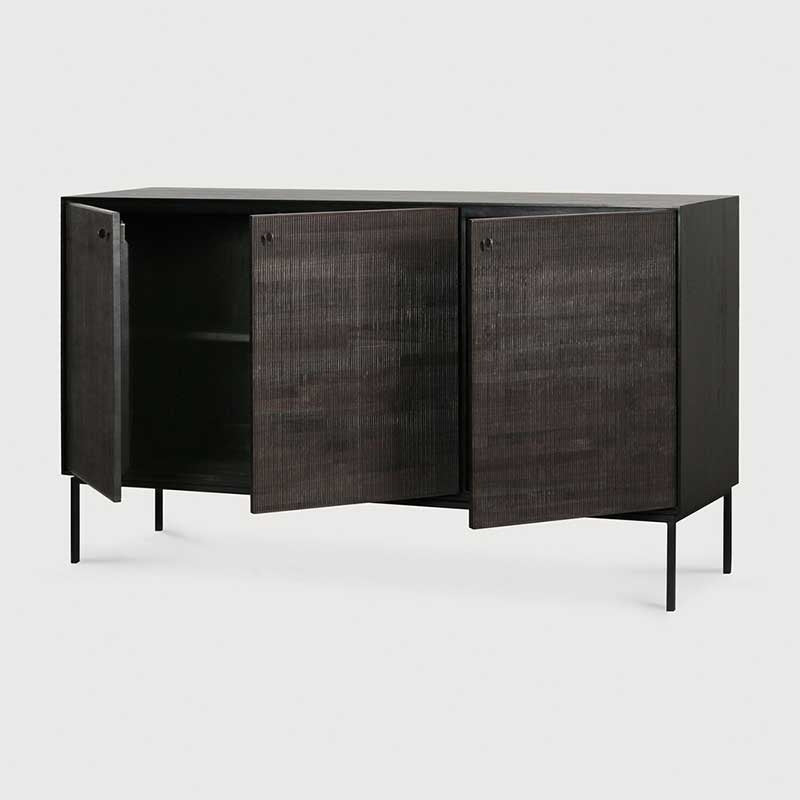 Grooves credenza in Teak
