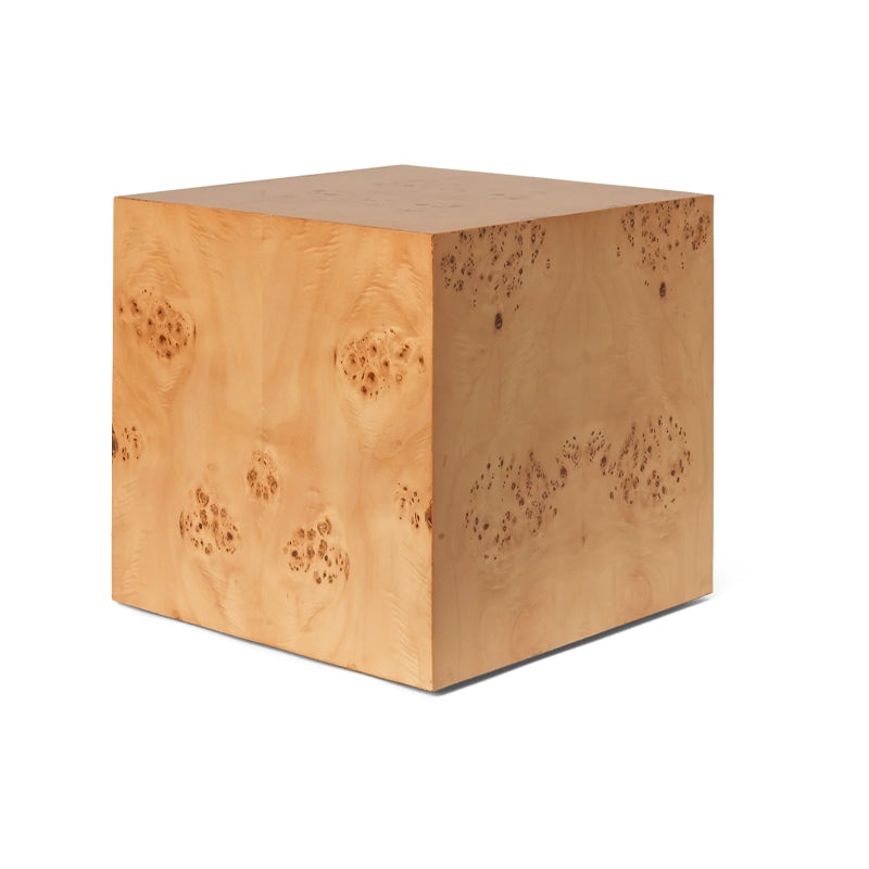 Burl Side Table Cubo