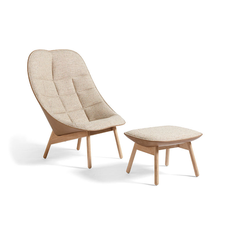 Uchiwa Ottoman - Oak base