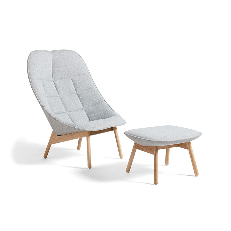 Uchiwa Ottoman - Oak base