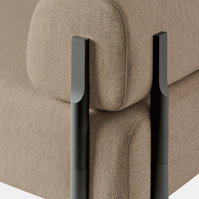 2-seater pole with armrests