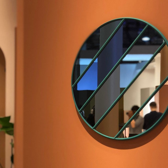 Specchio Vitrail rotondo