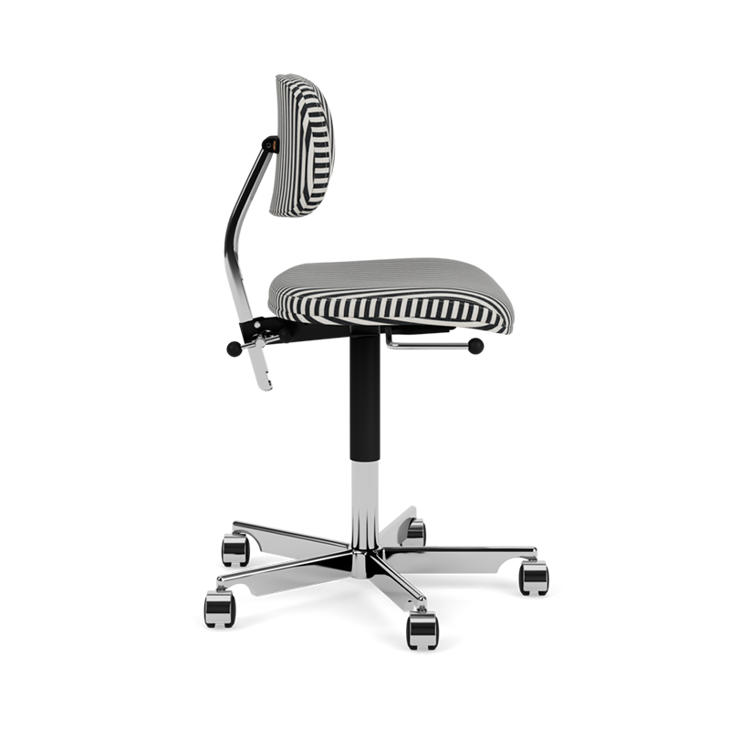 Kevi 2534U Chair with wheels - padded