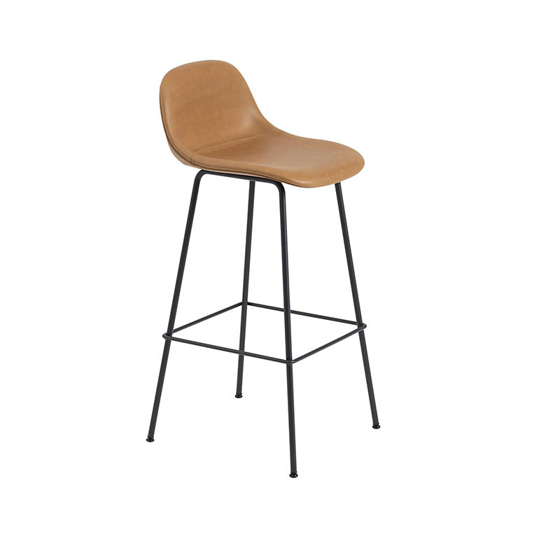 Fiber Counter/Bar Stool - Base tubolare con schienale