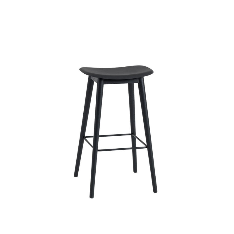 Fiber Counter/Bar Stool - Wooden base