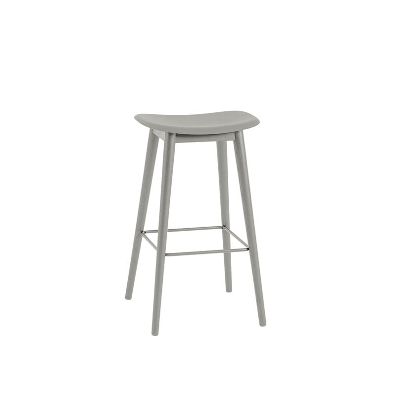 Fiber Counter/Bar Stool - Wooden base