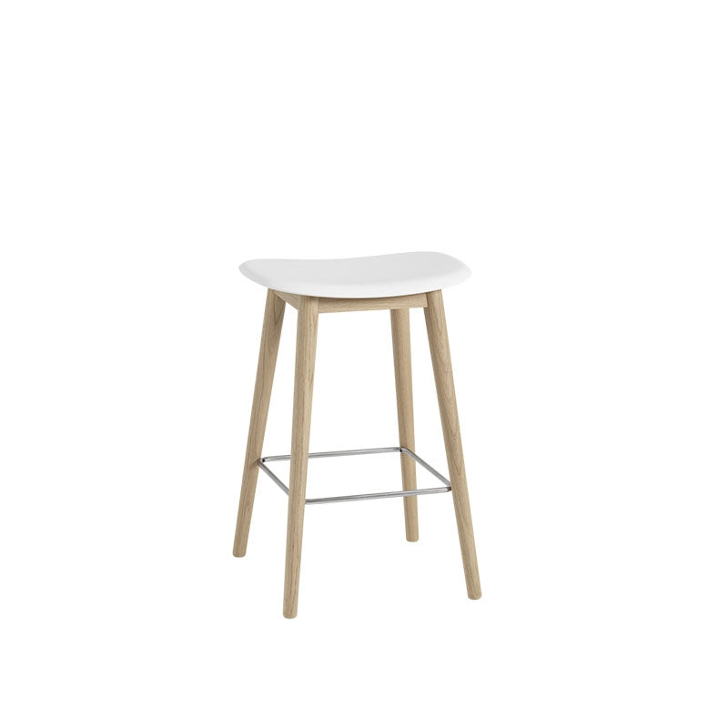 Fiber Counter/Bar Stool - Wooden base