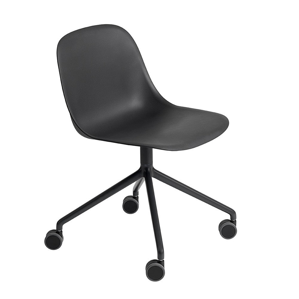 Fiber Chair - Girevole con ruote