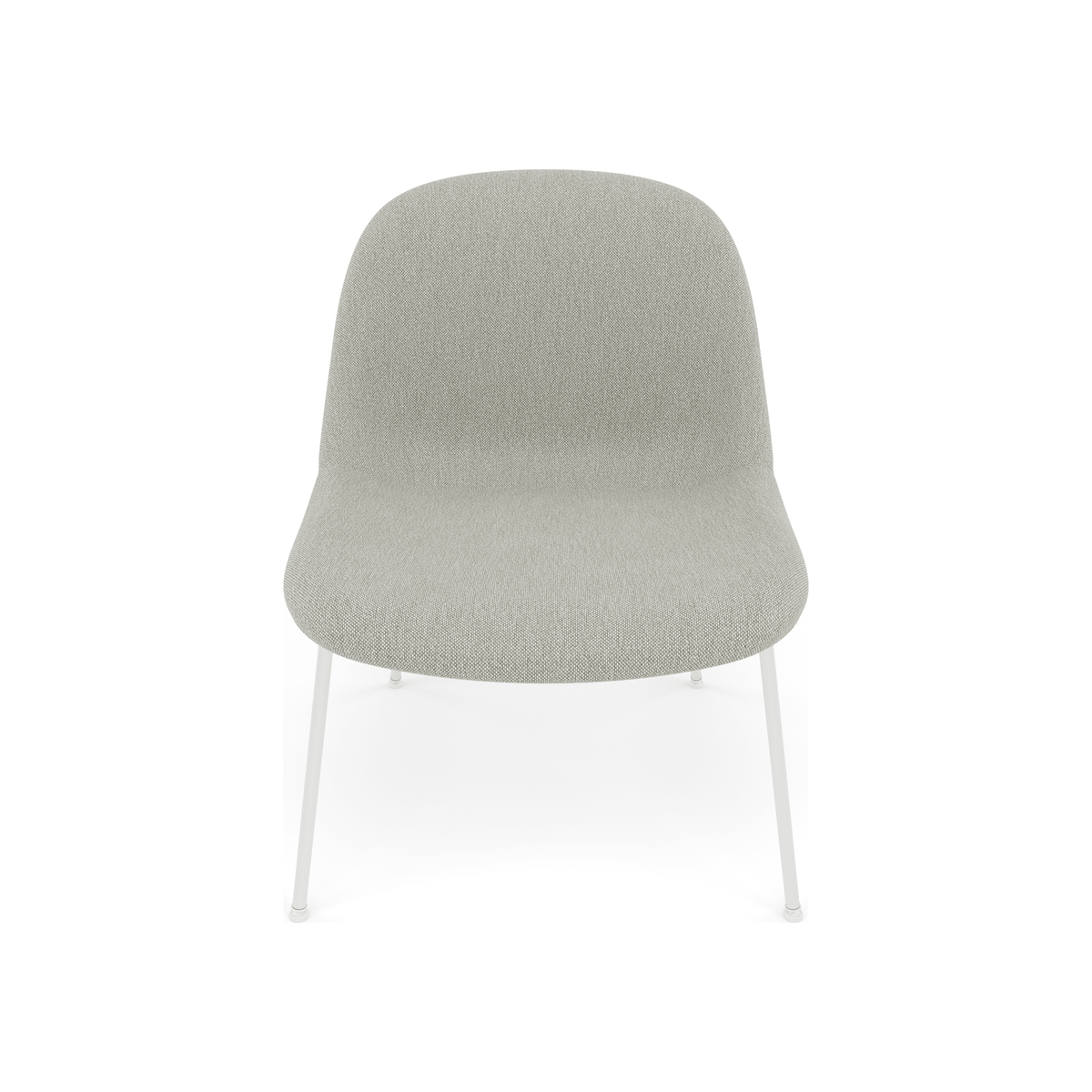 Fiber Soft Lounge Chair Muuto Clay 12 base bianco