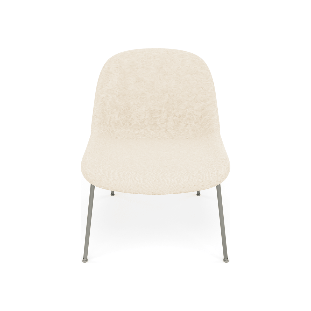 Fiber Soft Lounge Chair Muuto Hearth 1 base grigio