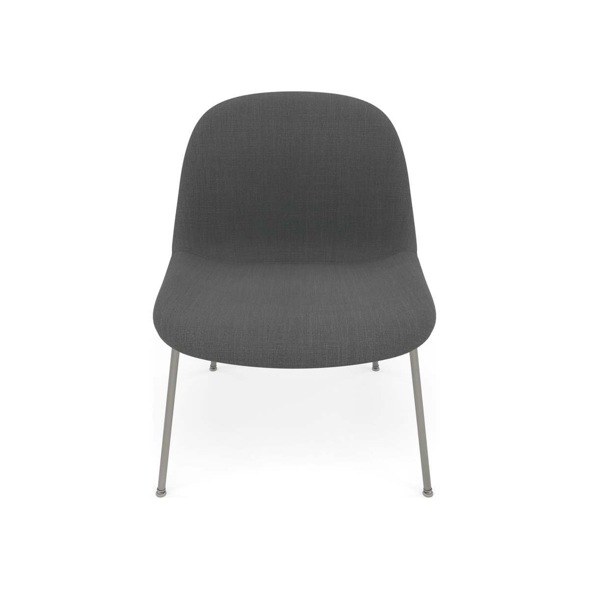 Fiber Soft Lounge Chair Muuto Remix 163 base grigio