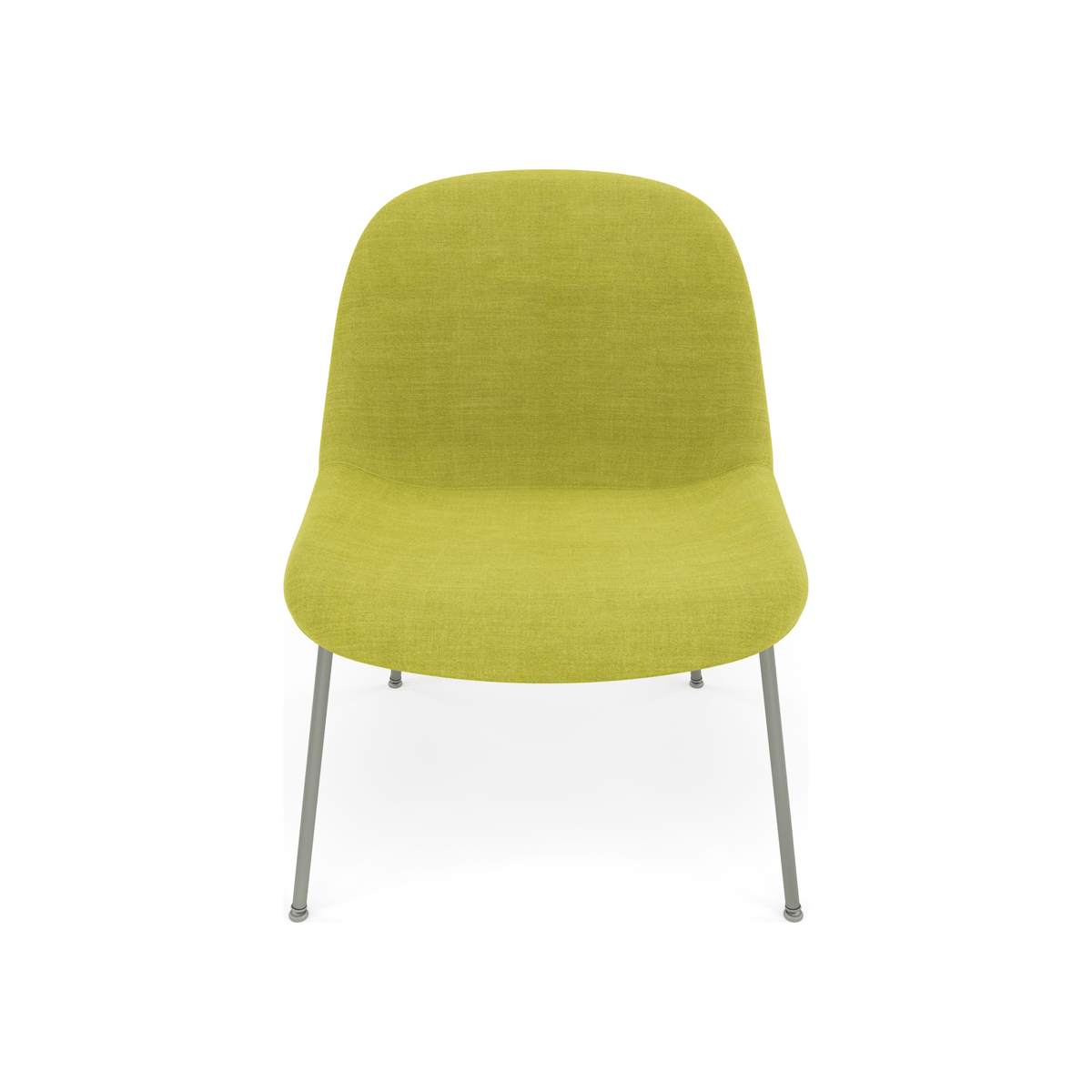 Fiber Soft Lounge Chair Muuto Remix 912 base verde polvere