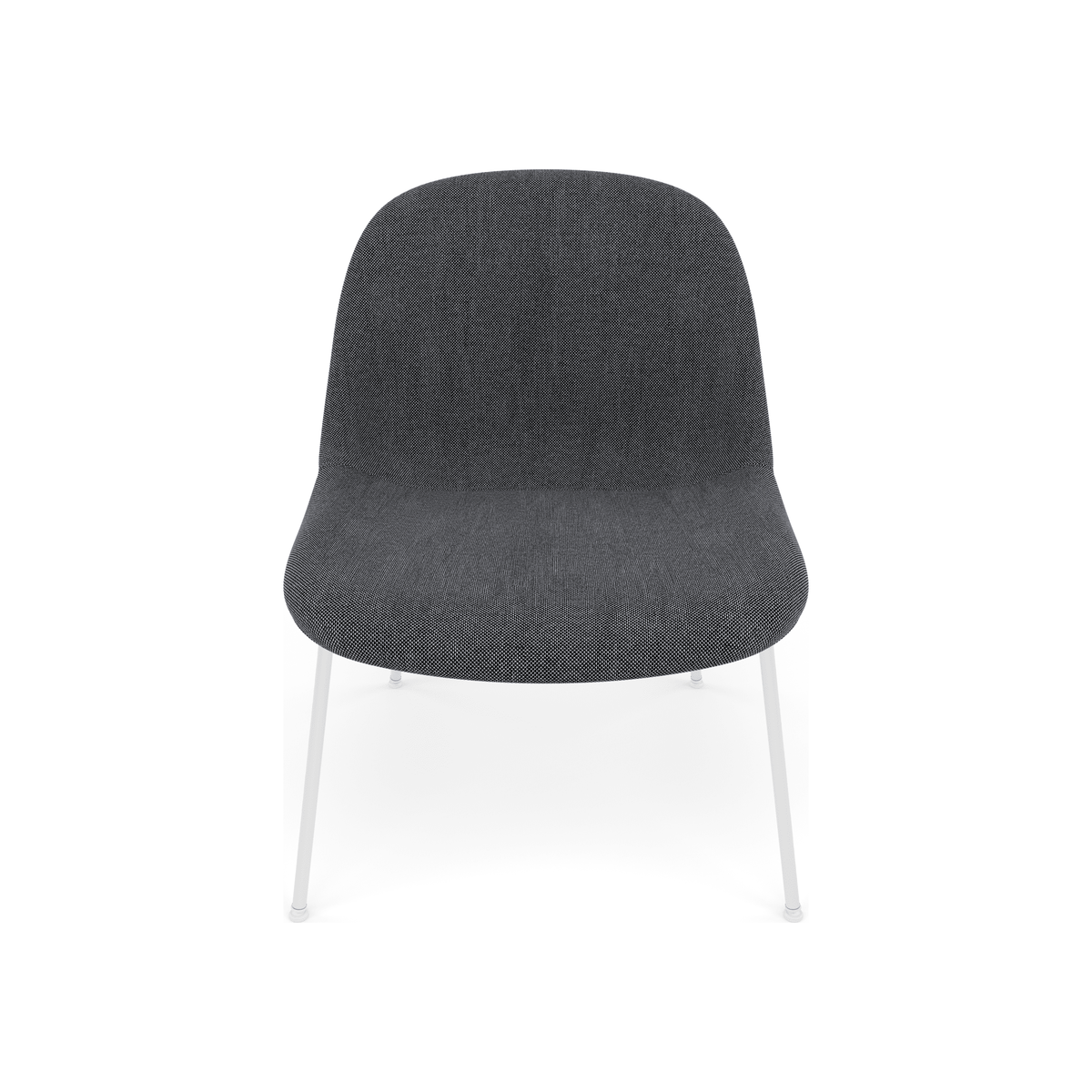 Fiber Soft Lounge Chair Muuto Re-wool 198 base bianco