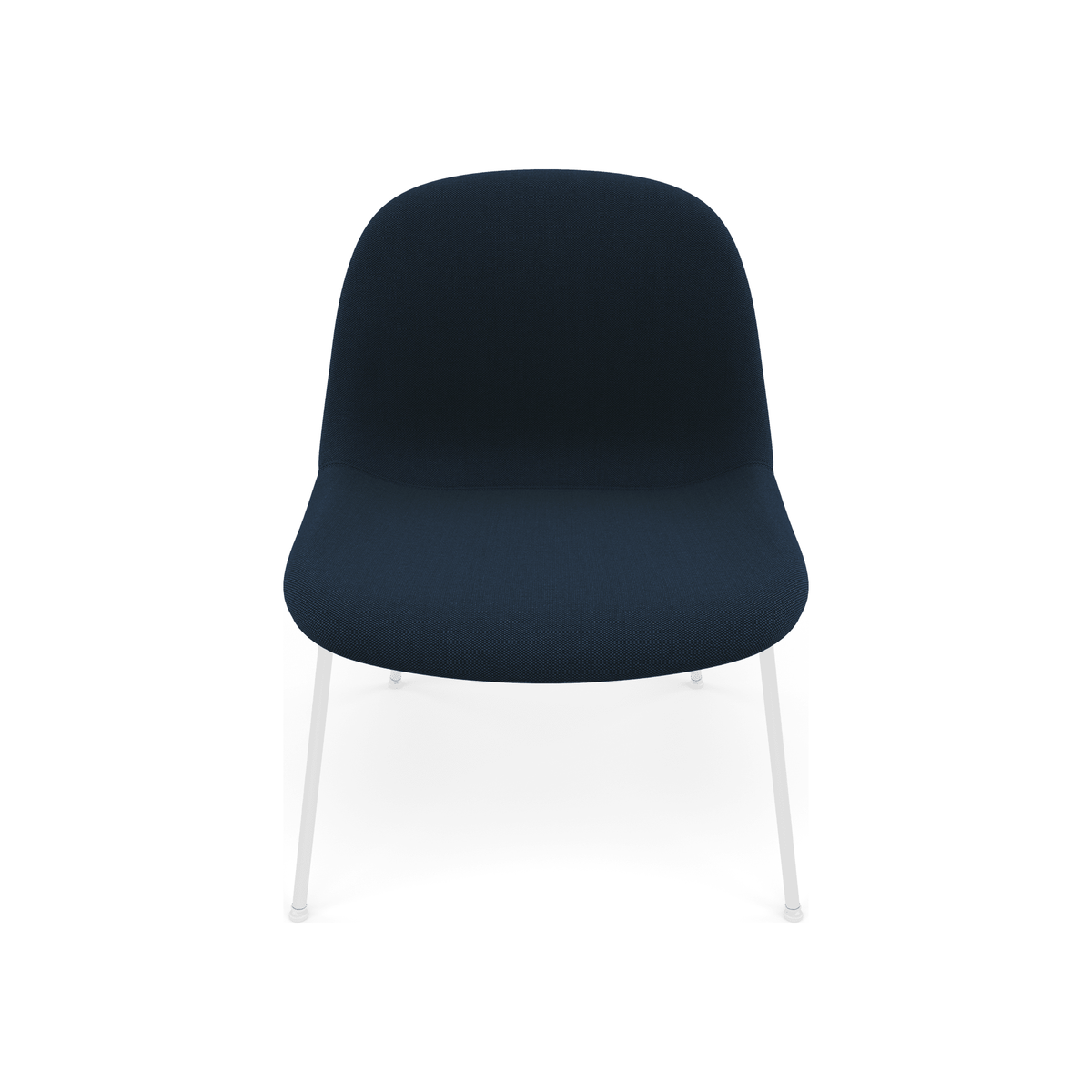 Fiber Soft Lounge Chair Muuto Steelcut Trio 796 base bianco