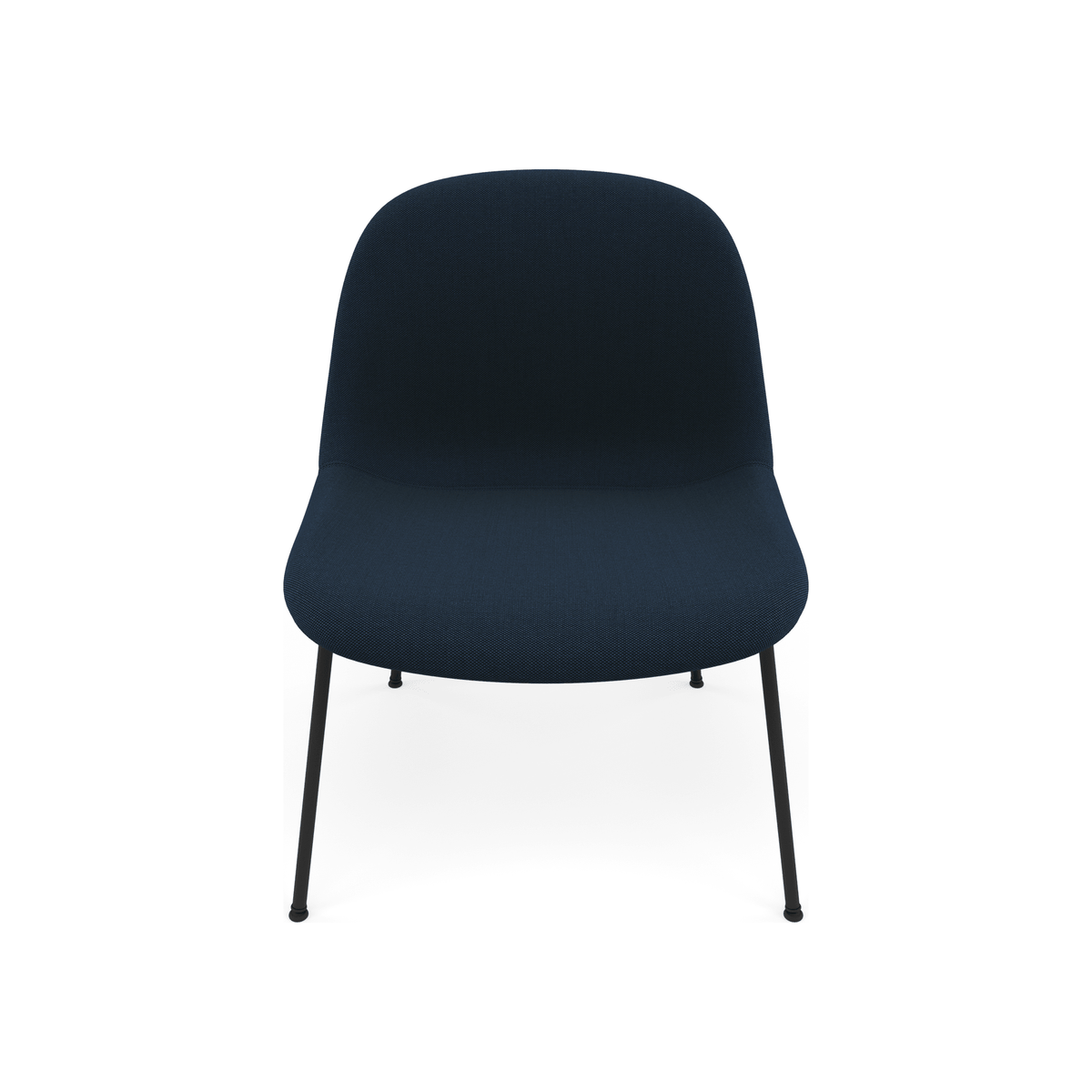 Fiber Soft Lounge Chair Muuto Steelcut Trio 796 base nero antracite