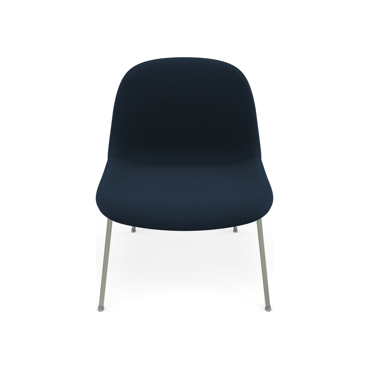 Fiber Soft Lounge Chair Muuto Steelcut Trio 796 base verde polvere