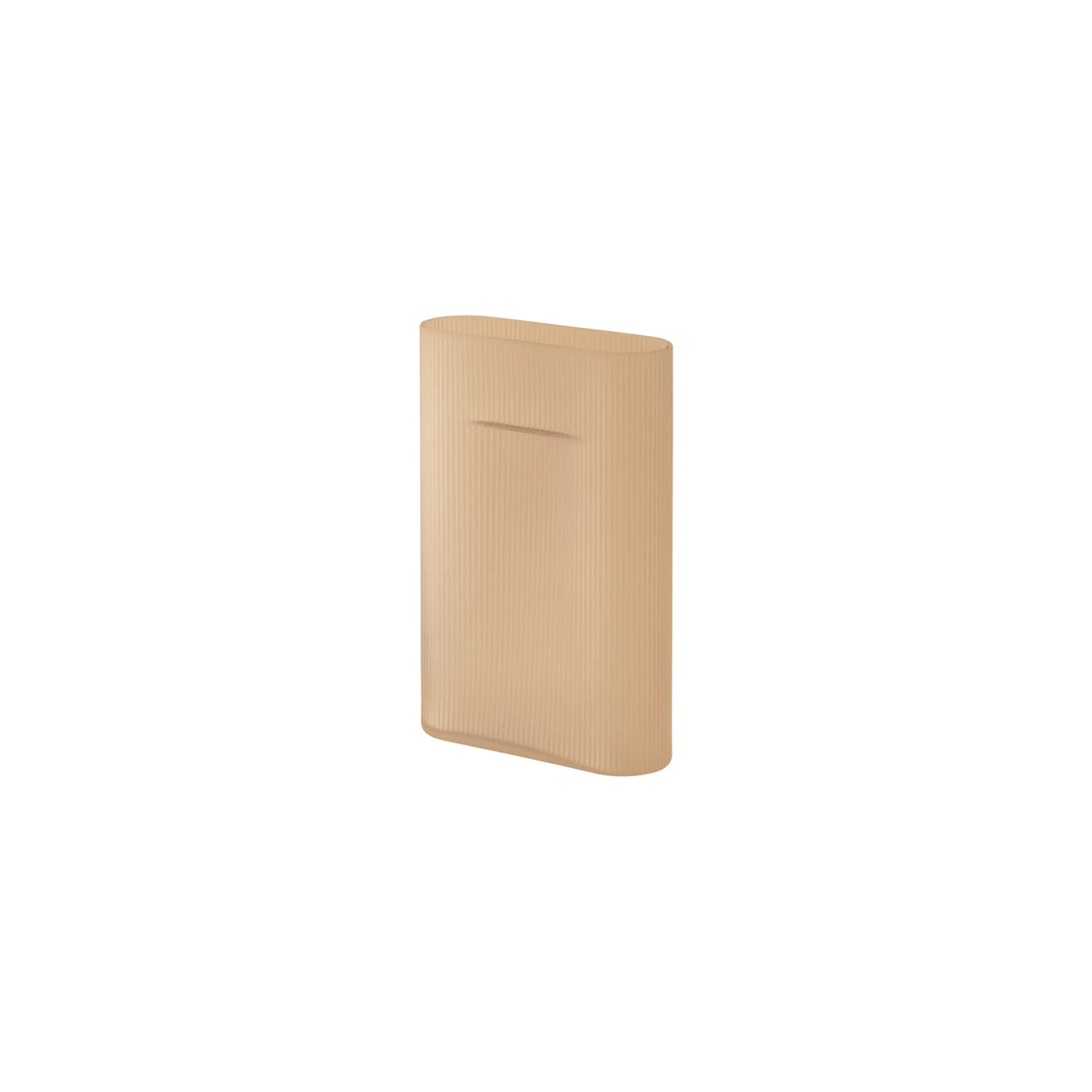 Ridge Vase H 35 cm vetro smerigliato arancione chiaro
