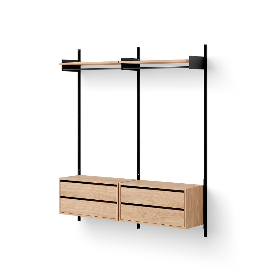 New Works Wardrobe Shelf Cabinet w. Drawers