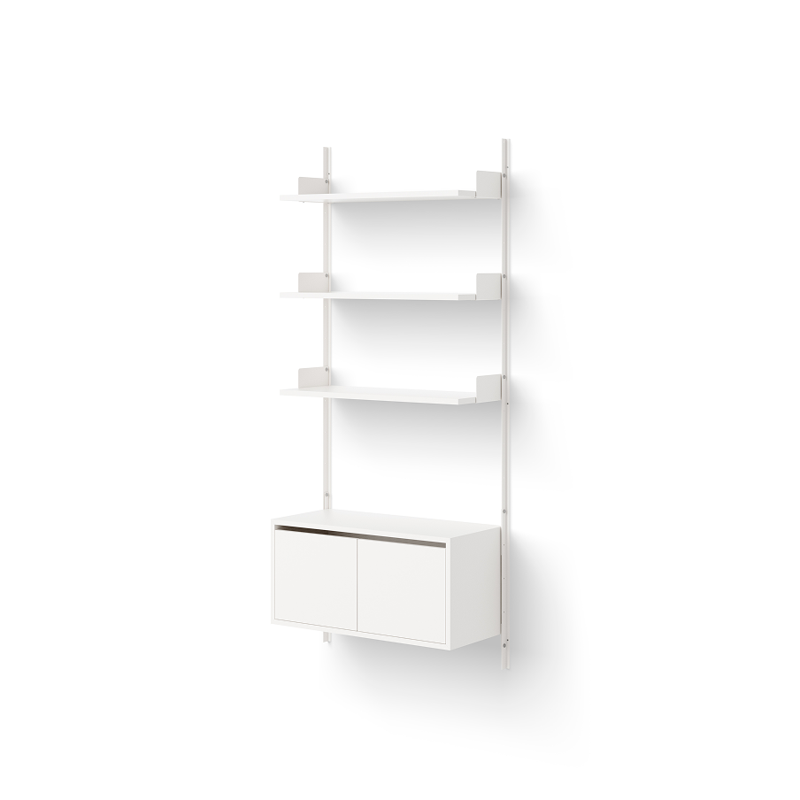 New Works Wall Shelf 1900 Cabinet Low w. Doors