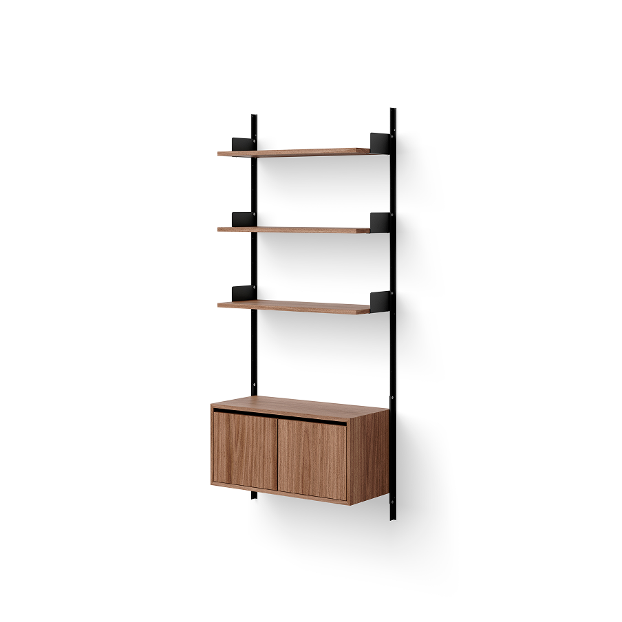 New Works Wall Shelf 1900 Cabinet Low w. Doors