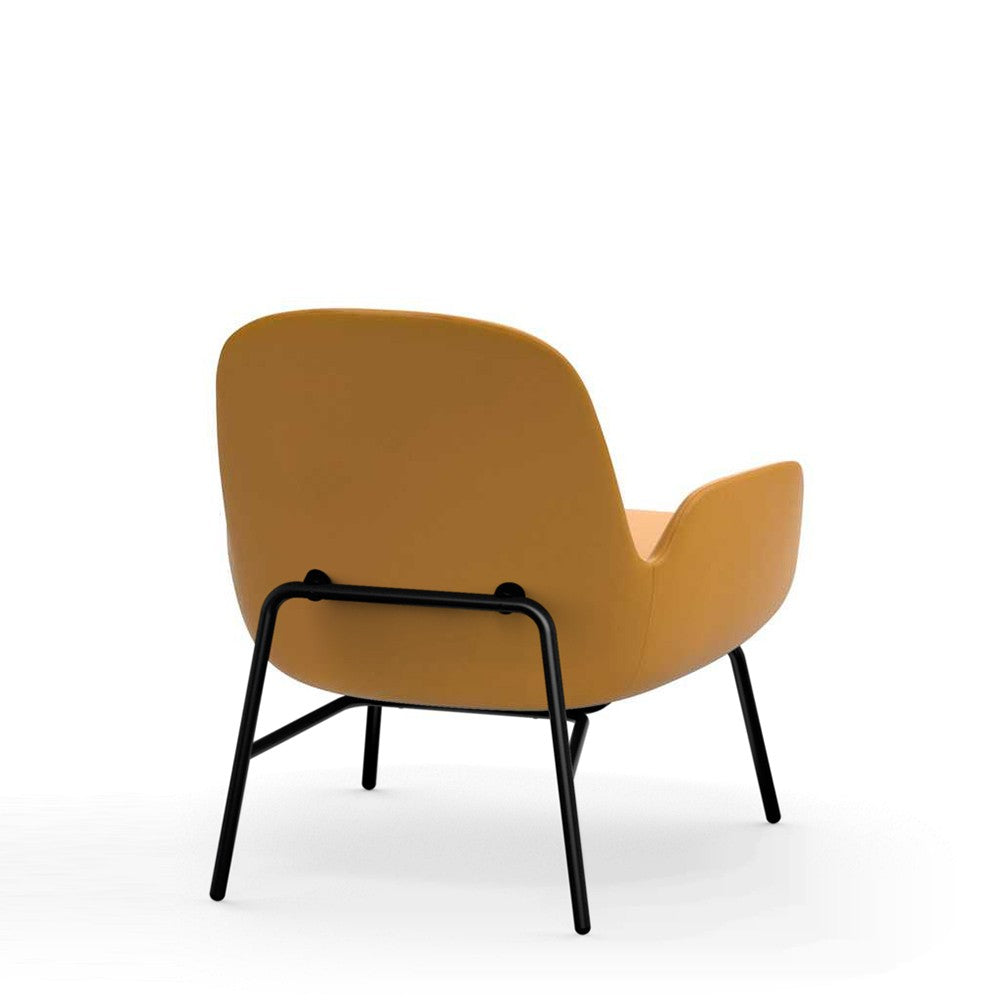 Era Lounge Chair Low Black Steel