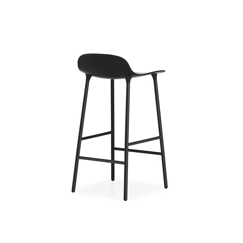 Form barstool H 65 - Acciaio