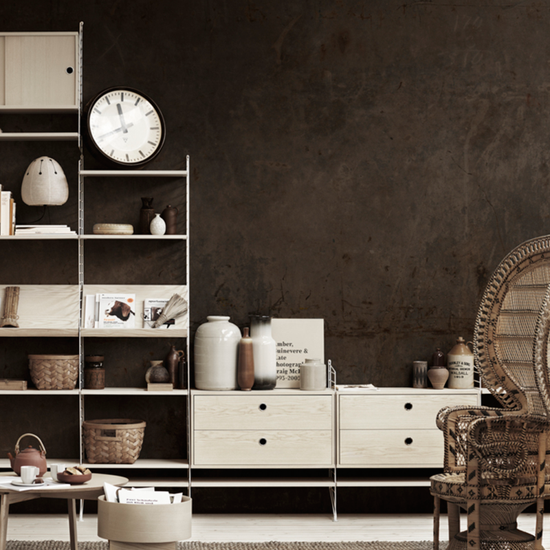 String Chest with Drawers