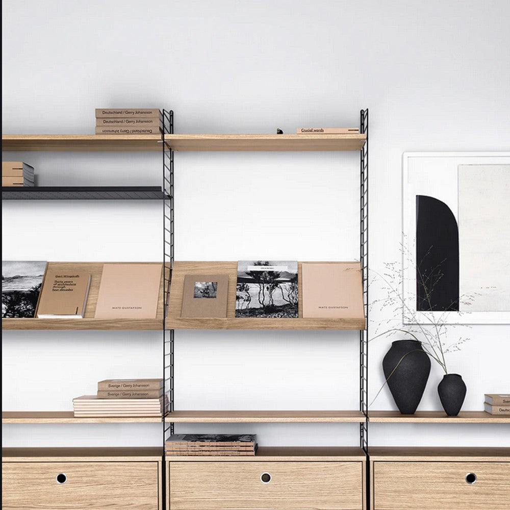 String Magazine Shelf Wood