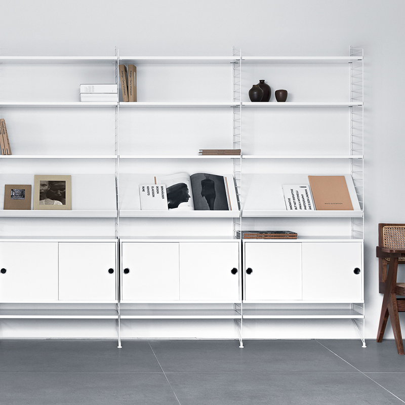 String Magazine Shelf Wood