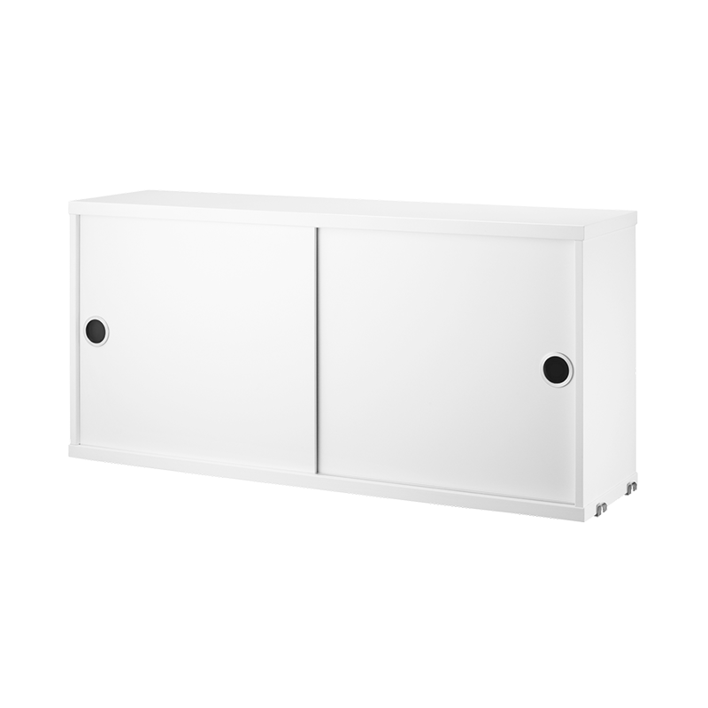 String Cabinet with Sliding Doors