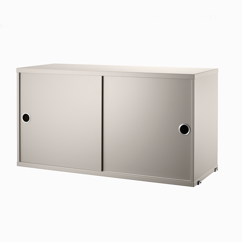 String Cabinet with Sliding Doors