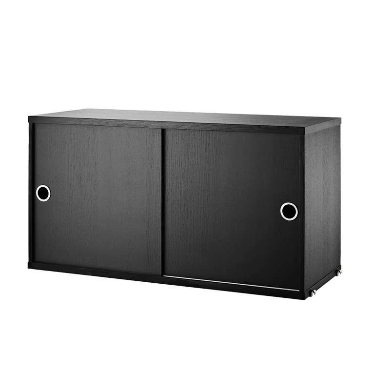 String Cabinet with Sliding Doors
