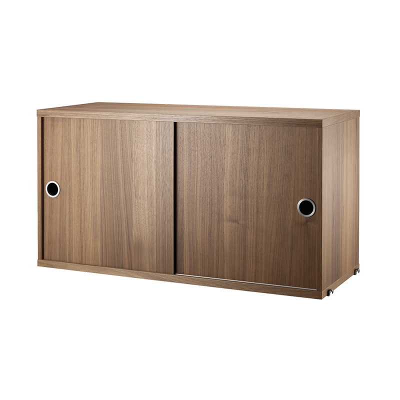 String Cabinet with Sliding Doors