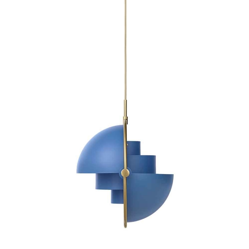 Multi-Lite Pendant Lamp, Brass Base