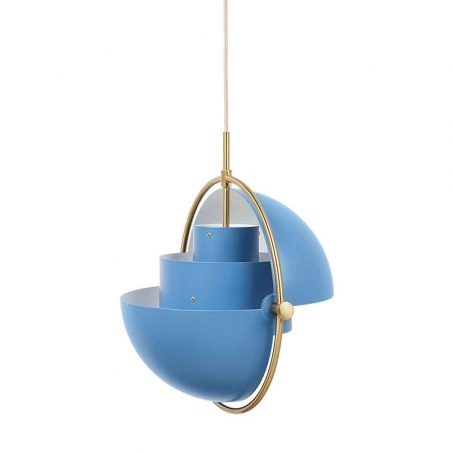 Multi-Lite Pendant Lamp, Brass Base