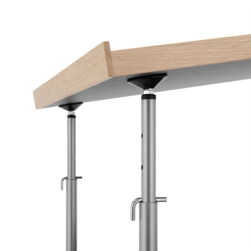 Milla 700 high desk_Chrome Legs