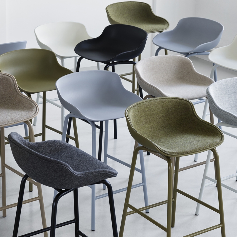 Sgabello alto Hyg di Normann Copenhagen - grigio