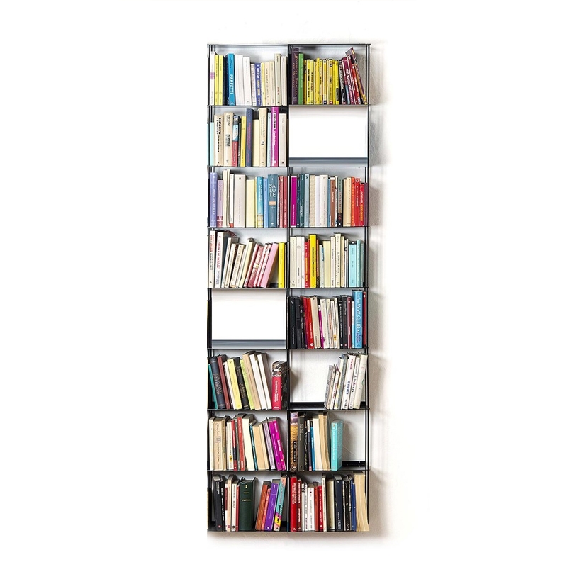 KRIPTONITE libreria da parete KROSSING 34 x H 100 cm (Bianco opaco