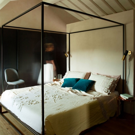 Asha Baldaquin Brass Bed - Property Furniture