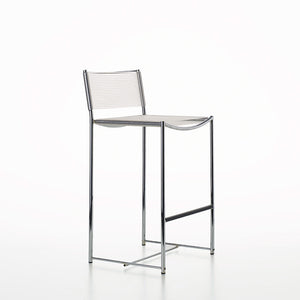 Spaghetti Stool - H. 64 cm / CR00 Cromato / P000 Trasparente