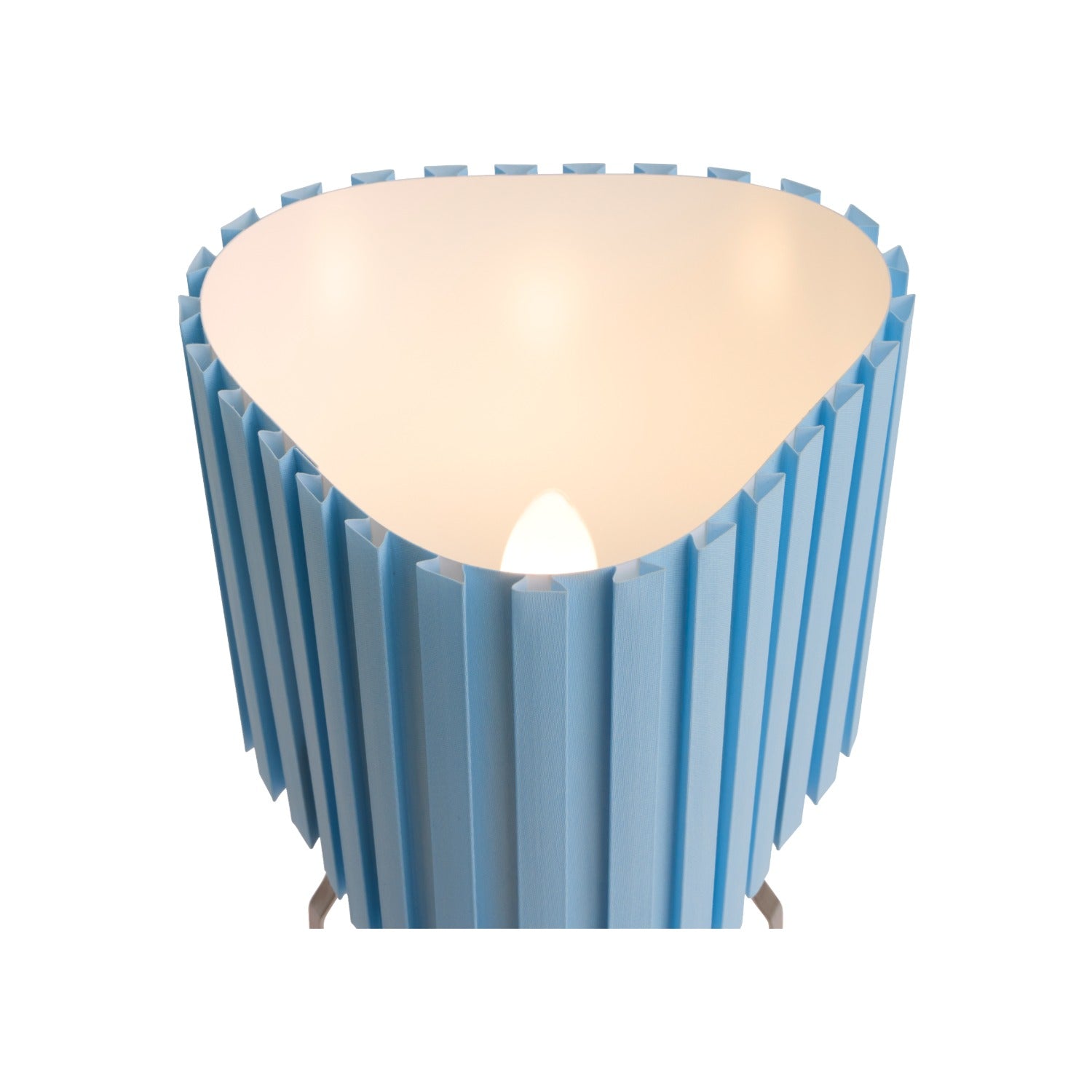 Canelé Table Lamp HAY blu tenue accesa