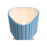 Canelé Table Lamp HAY blu tenue accesa