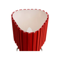 Canelé Table Lamp HAY rosso pomodoro accesa