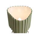 Canelé Table Lamp HAY verde mandorla accesa