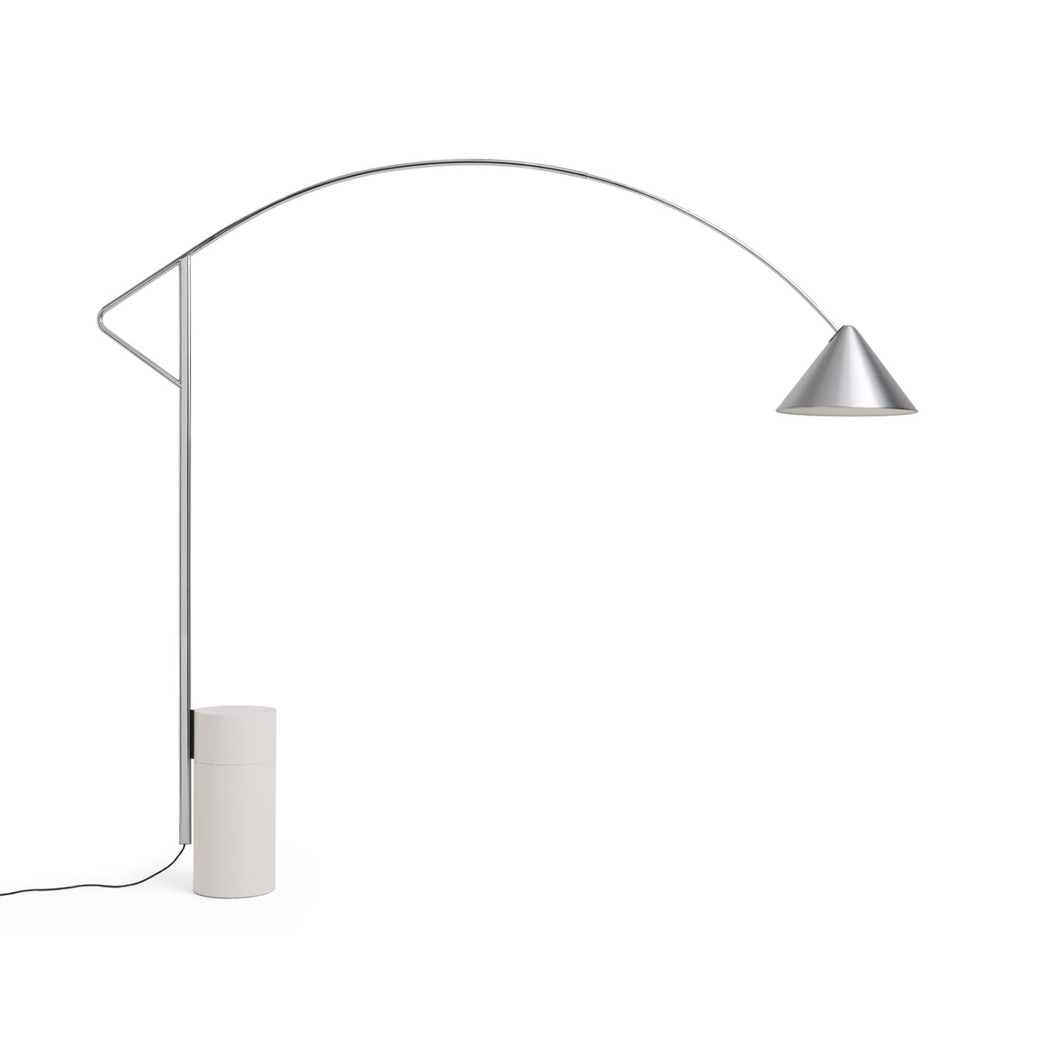 Compass Floor Lamp HAY alluminio spazzolato