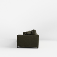 Sofa cockpit with wheels